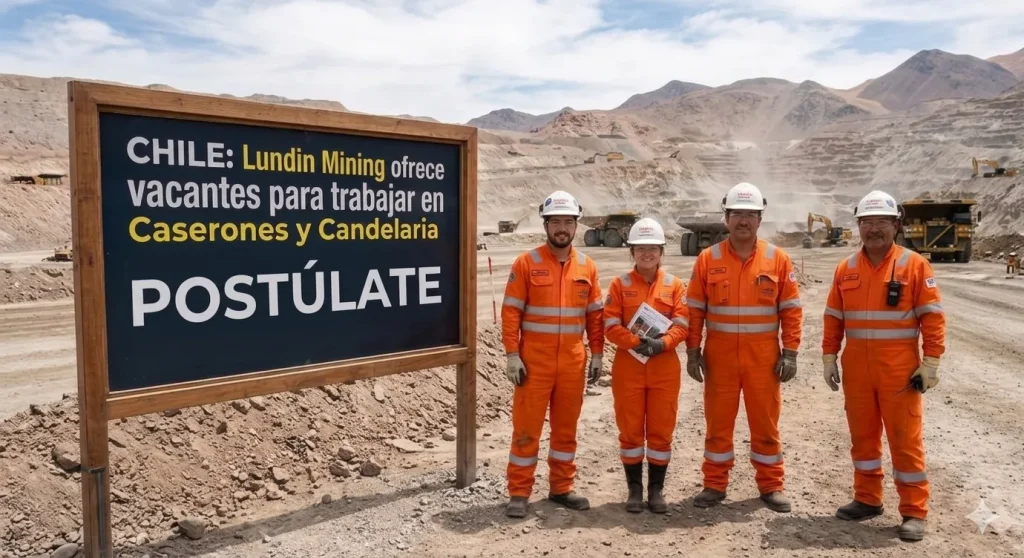 CHILE: Lundin Mining ofrece vacantes para trabajar en Caserones y Candelaria
