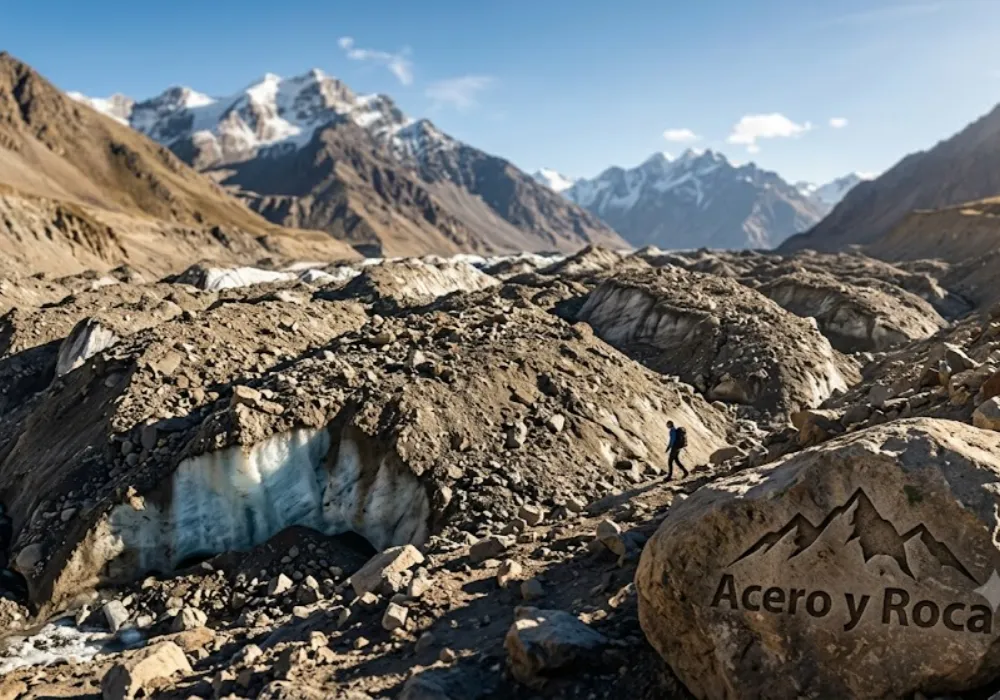 Glaciar de escombros, la geoforma clave para la reserva hídrica en zonas áridas.