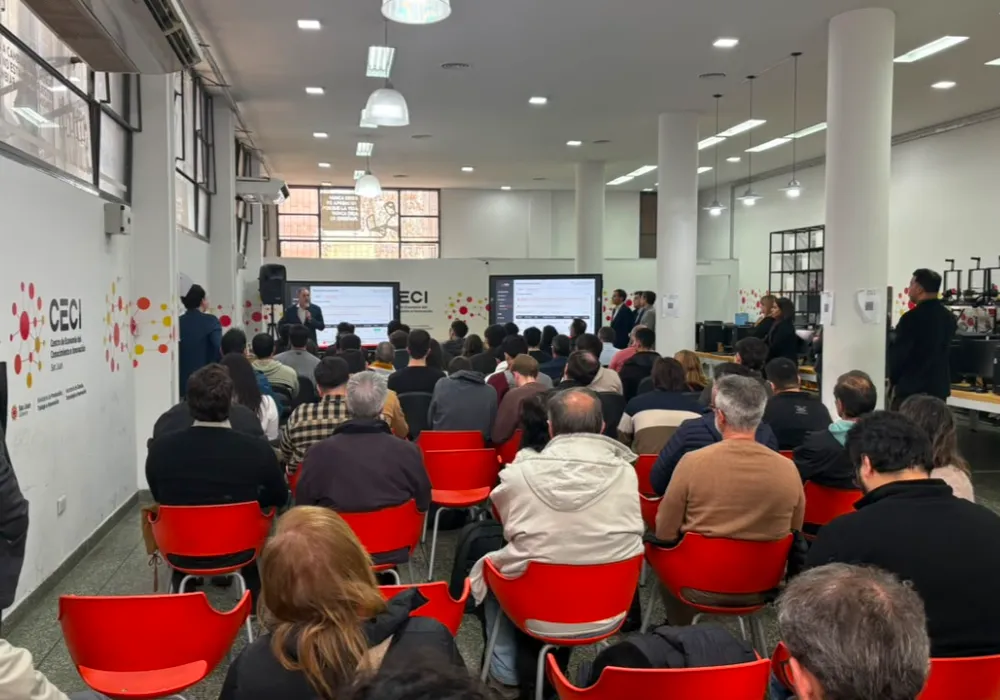 Oficinas de capacitacion del CECI repletas durante el lanzamiento de El programa Concertar Innovación