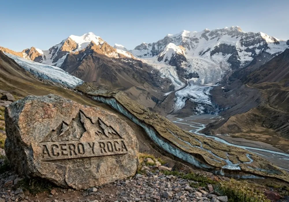Perfil técnico de transición entre ambiente glacial y periglacial en alta montaña. Contenido Original de ACERO Y ROCA - Prohibida su reproducción