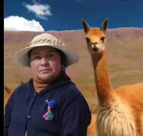 cacica Reina Ferril, máxima autoridad de la comunidad Kolla Coya del Desierto