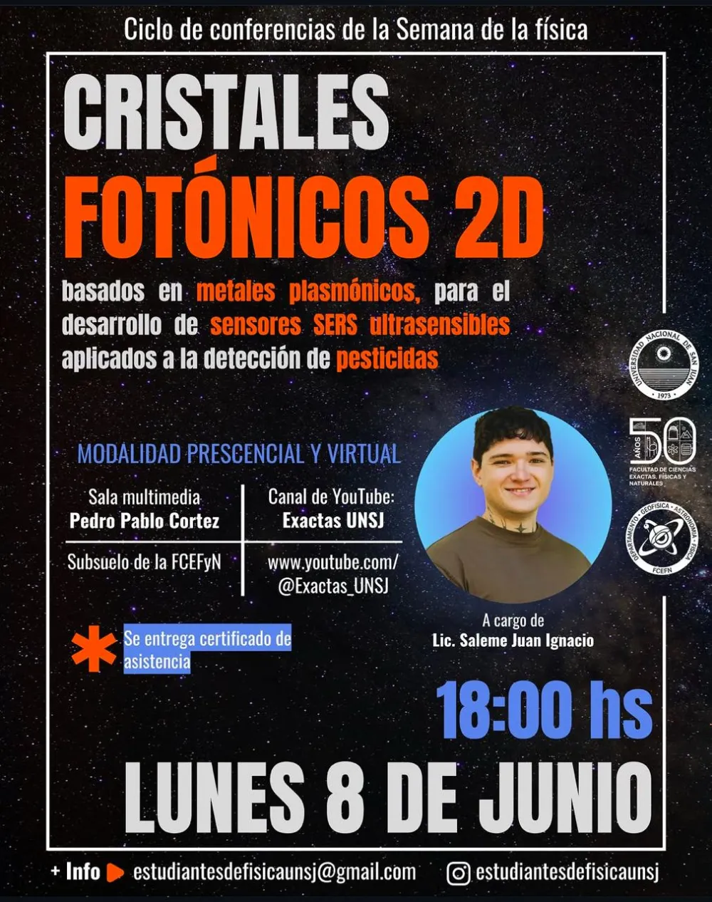 semana de la fisica en la facultad de exactas de la UNSJ