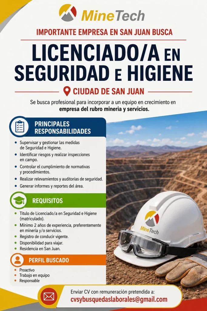 Minetech búsqueda laboral