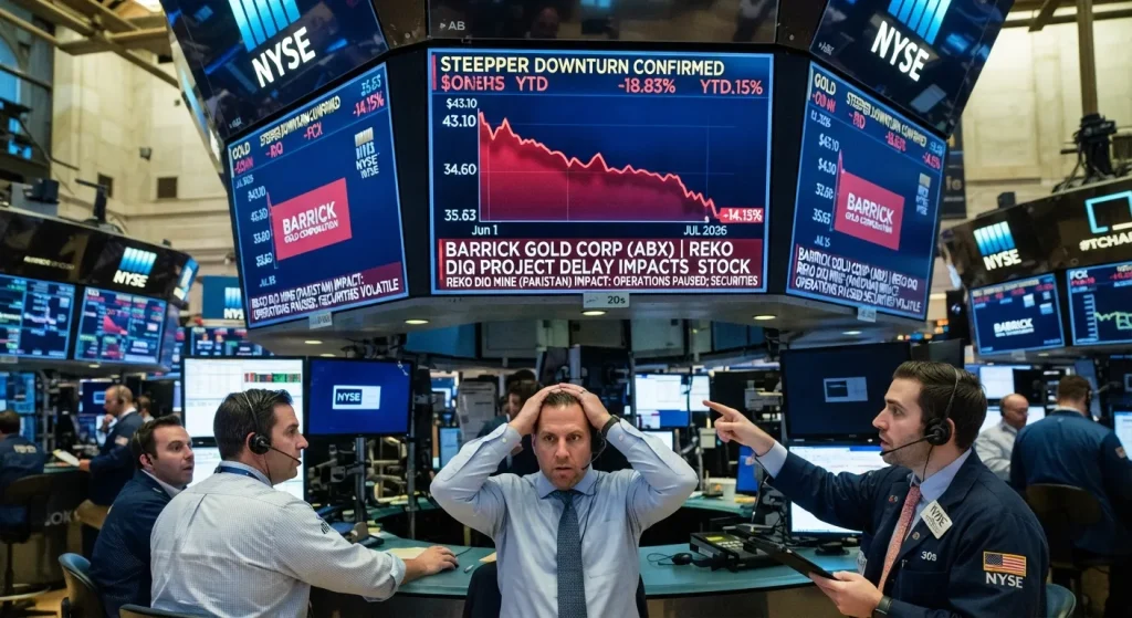 Tensión en la bolsa de EEUU ante los anuncios de Barrick Gold