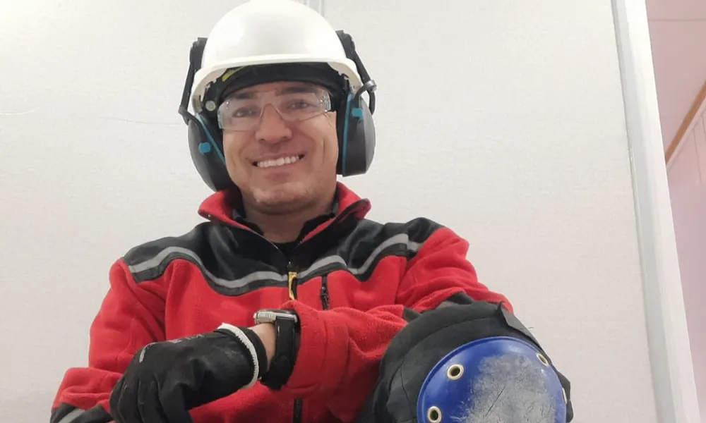 Darío Castillo, responsable del curso de Plomero de Alta Montaña y Sanitarista Minero.