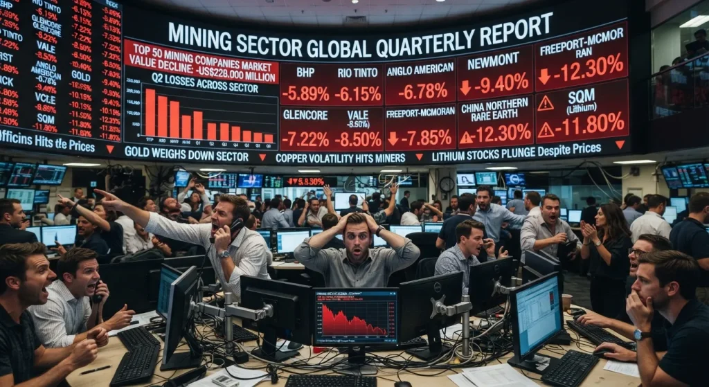 Las grandes mineras perdieron US8.000 millones por el freno del oro