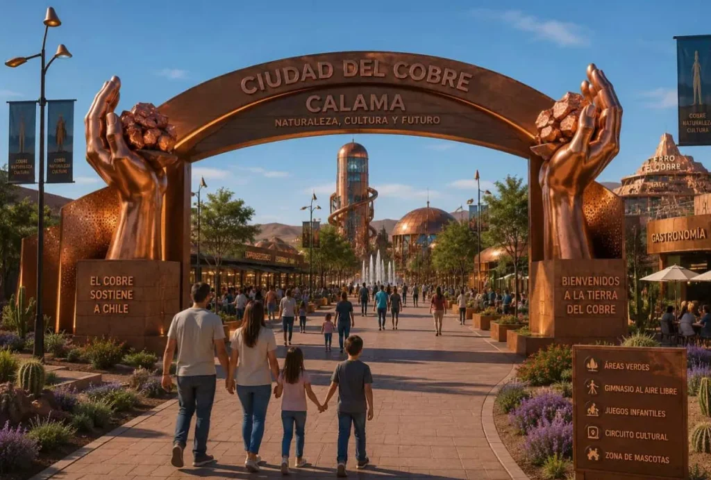 Calama, en el norte de Chile proyecta el parque temático de la «Ciudad del Cobre»