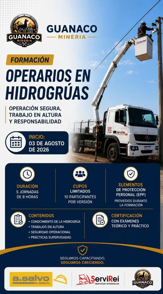 flayer informativo sobre capacitación en manejo de hidroguras