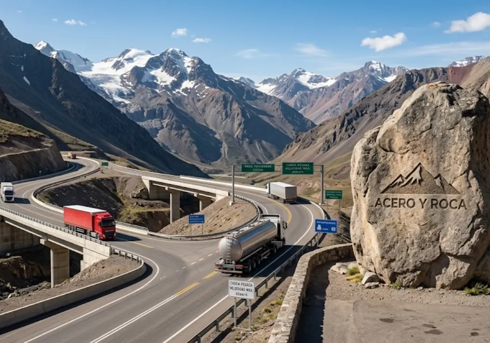 Corredor logístico de alta montaña para el transporte minero binacional.