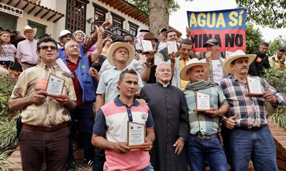 Campesinos Jericó contra el Proyecto Minero Quebradona.