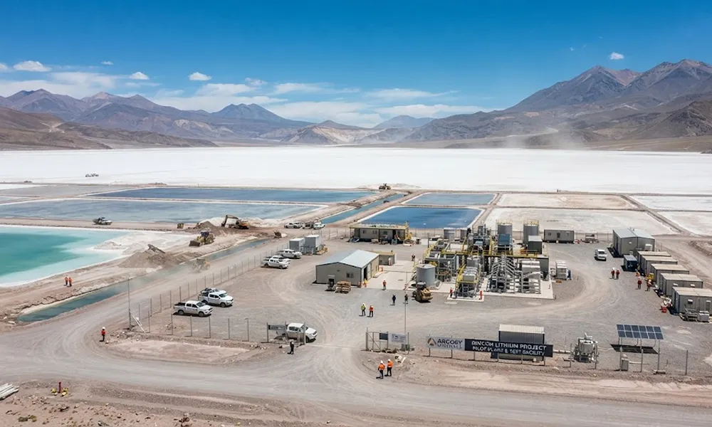 Operaciones de litio Rincón Argosy Minerals en Salta Argentina.