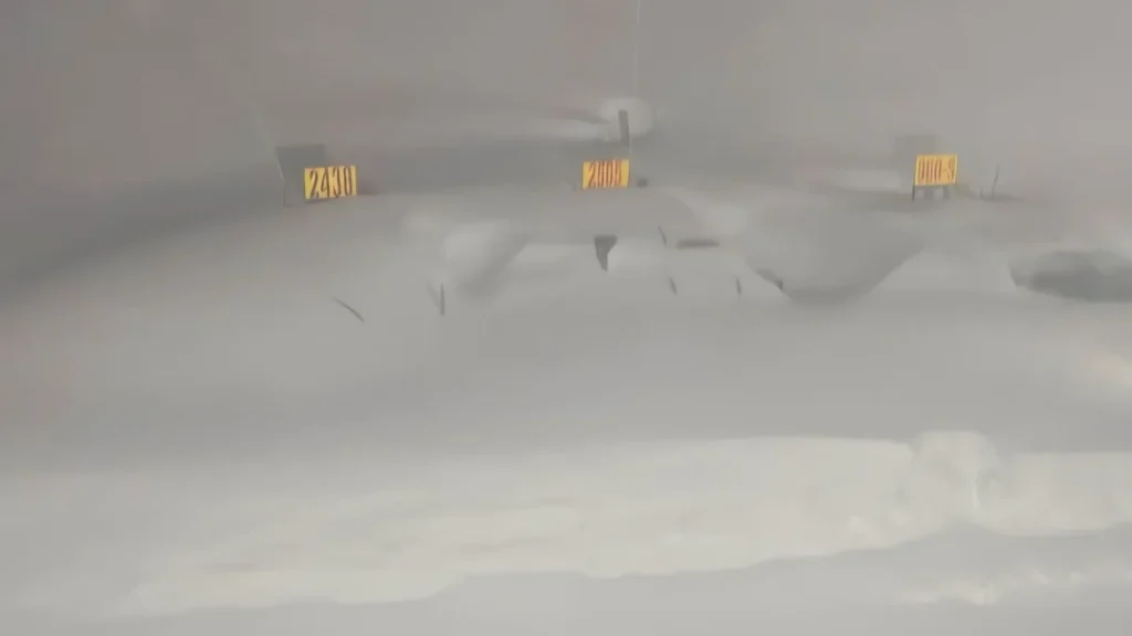 nieve en la cordillera