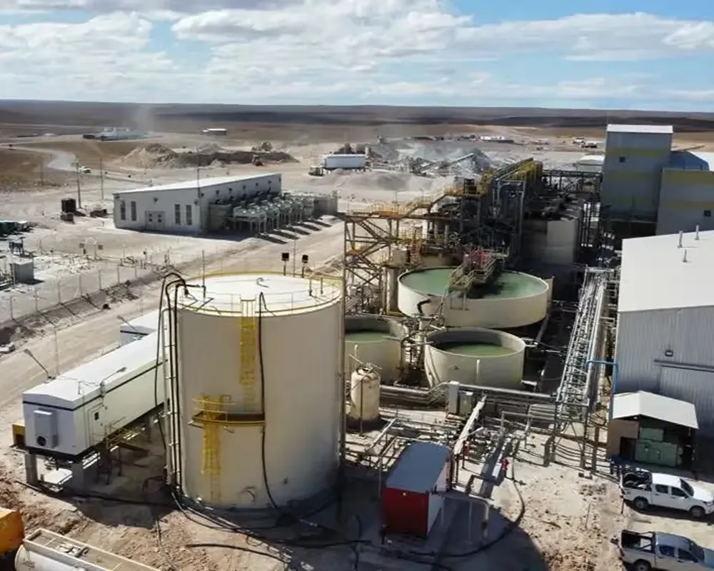 Planta de procesamiento para Minera Don Nicolás producción de oro.