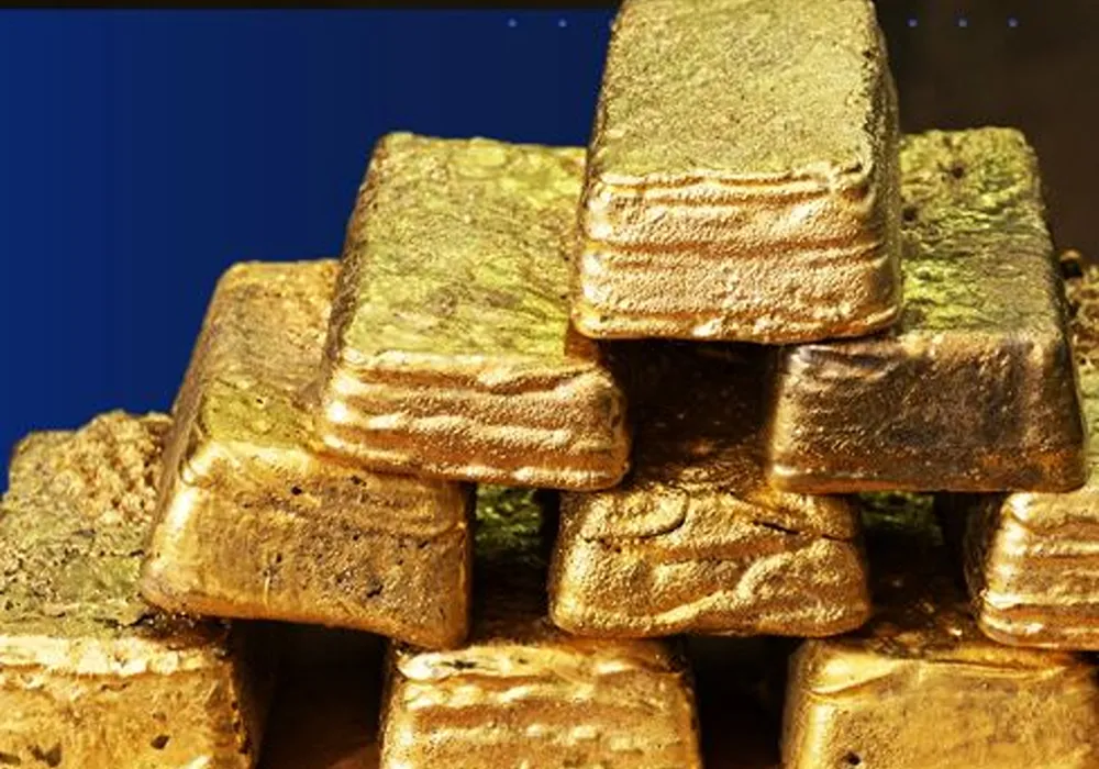 lingotes de oro.