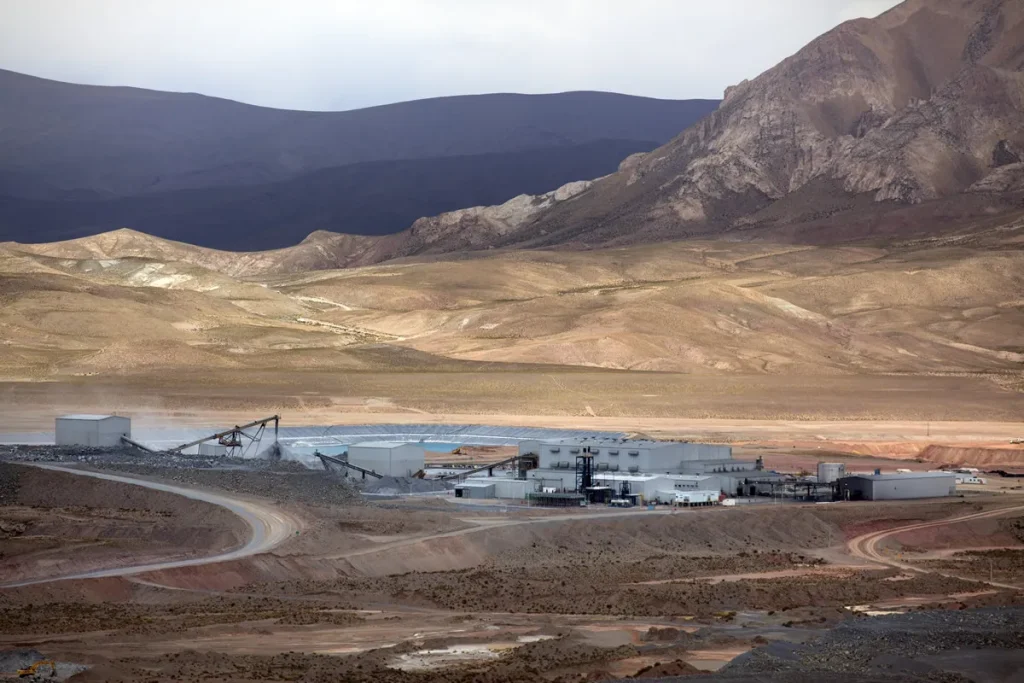 Imagen del campamento de Puna de la minera SSR en Jujuy 
