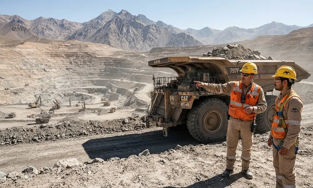  Operación de equipo pesado en minería de San Juan.