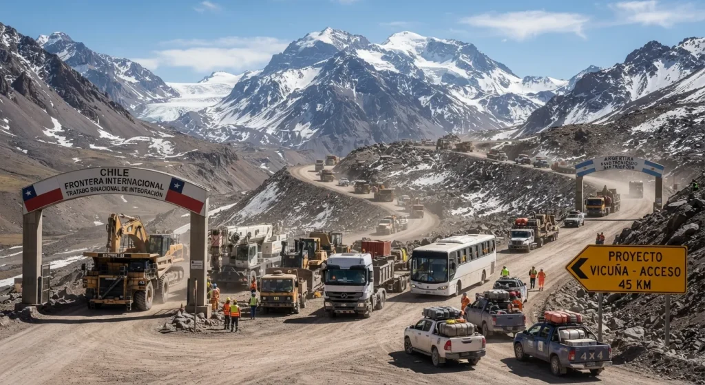 El megaproyecto Vicuña presentó los datos de 4.000 trabajadores para operar en la frontera