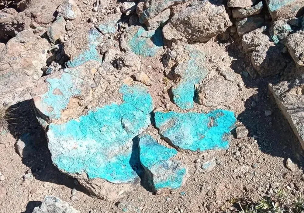 mineralizacion en el proyecto huemul