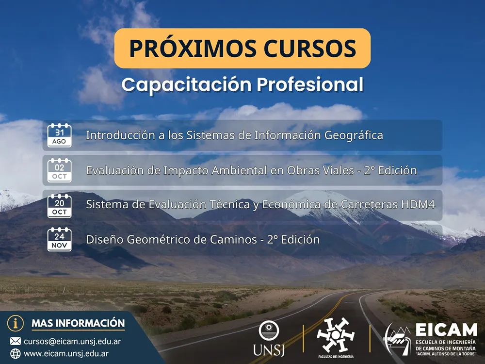 Flyer del curso de camino de montaña de la EICAM.