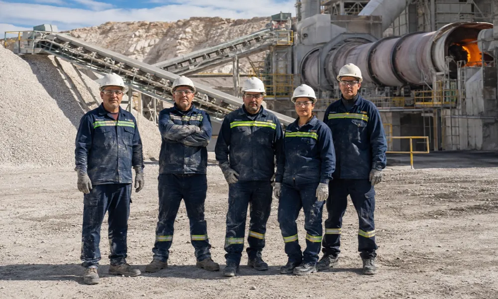 grupo de trabajadores caleros