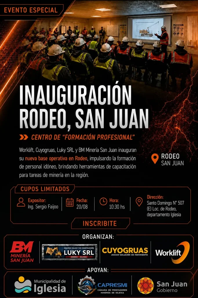 flyer cuyogruas centro de formación profesional en rodeo