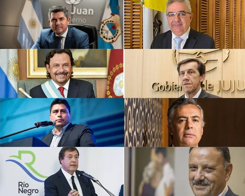 gobernadores mineros marcelo orrego, raul jalil, gustavo saenz, carlos sadir, claudio vidal, alfredo cornejo, alberto weretilneck, ricardo quintela
