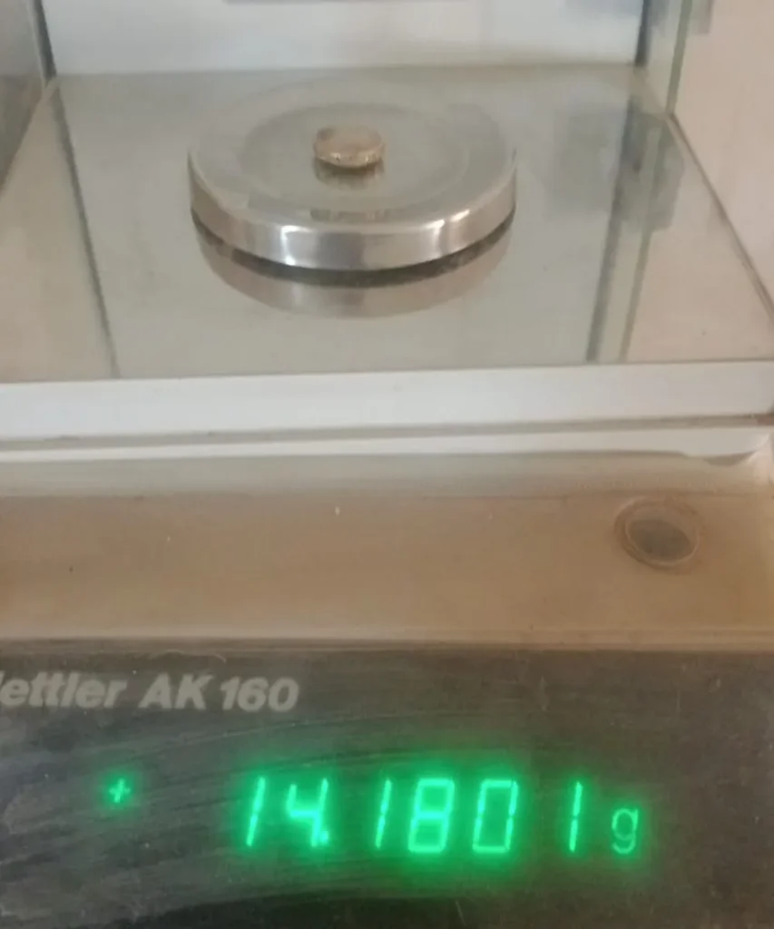 boton de oro artesanal peso