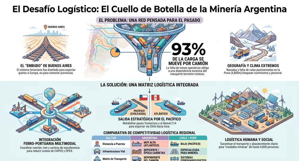 infografia sobre logistica minera