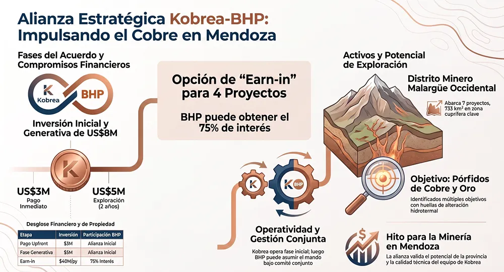 infografia alianza entre bhp y kobrea