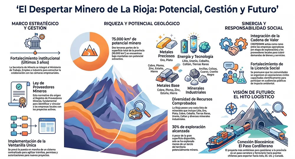 infografia sobre el desarrollo minero en la rioja