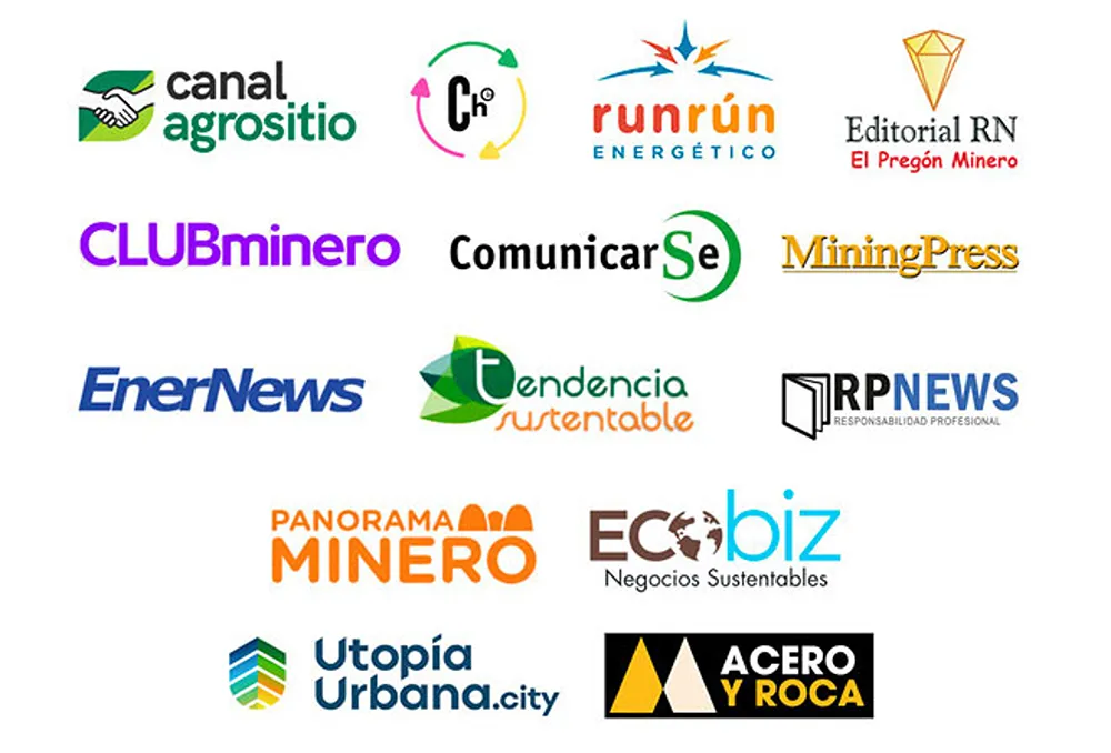 Flyer del evento donde ese ve el logo de Acero y Roca como media partner.