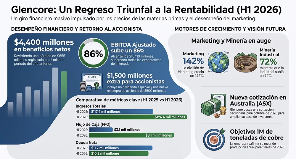 infografia rentabilidad minera glencore