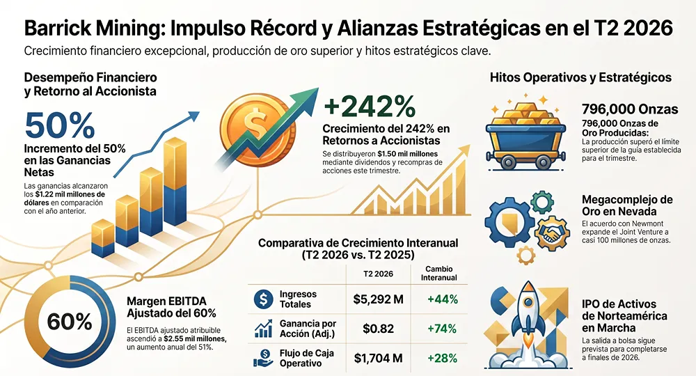 infografia resultados de barrick