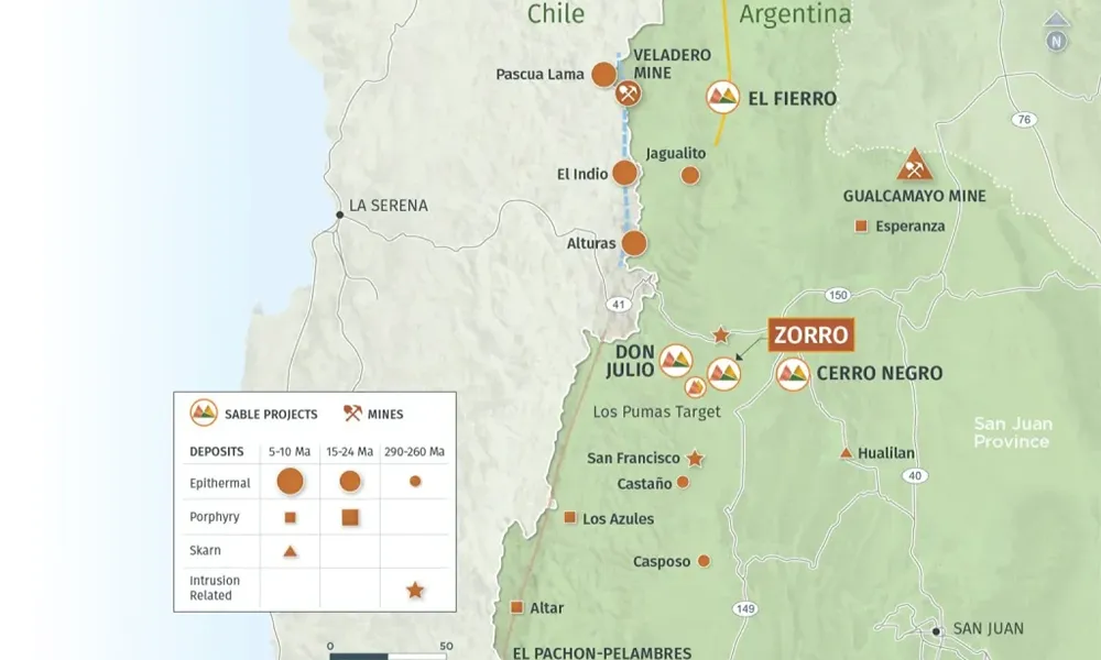Sable Resources concreta consolidación de acciones para potenciar sus proyectos mineros en San Juan