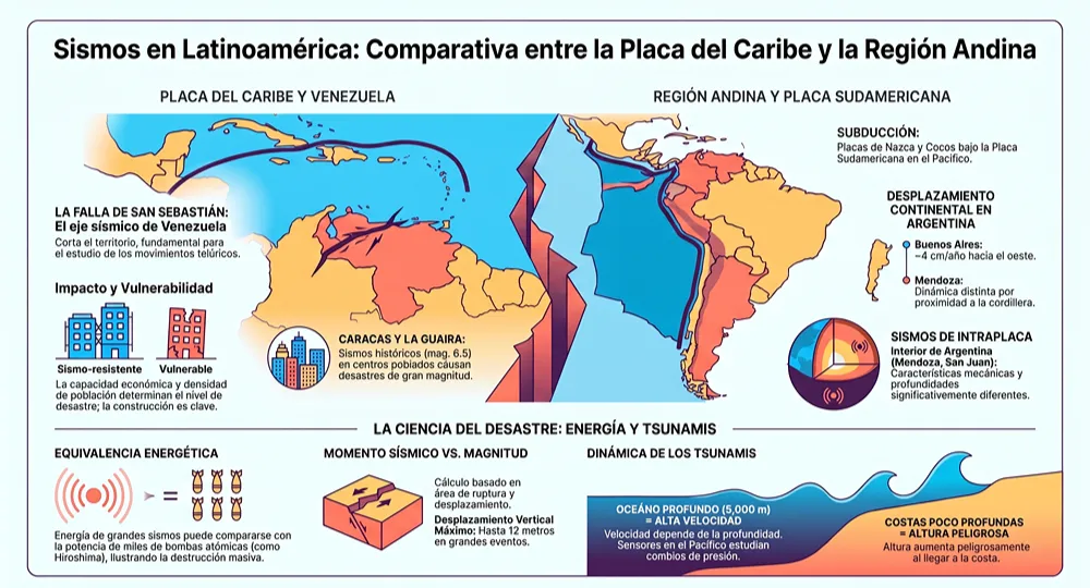 infografia sobre movimiento de placas tectónicas