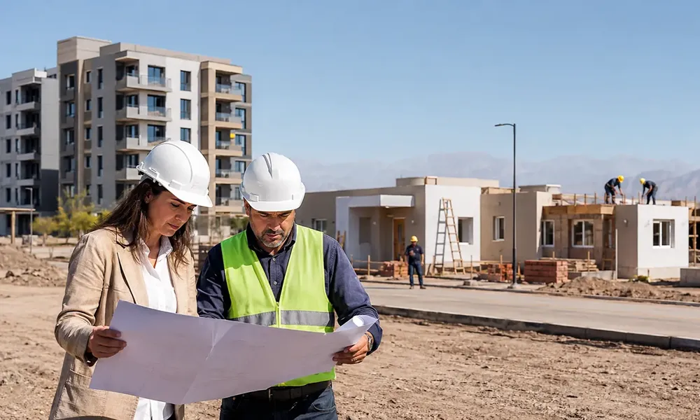 Arquitectos supervisan la construcción de viviendas y edificios de mediana altura en la Ciudad de San Juan