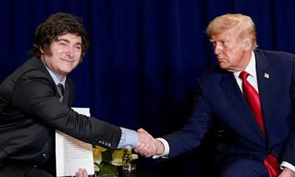 javier milei y donald trump