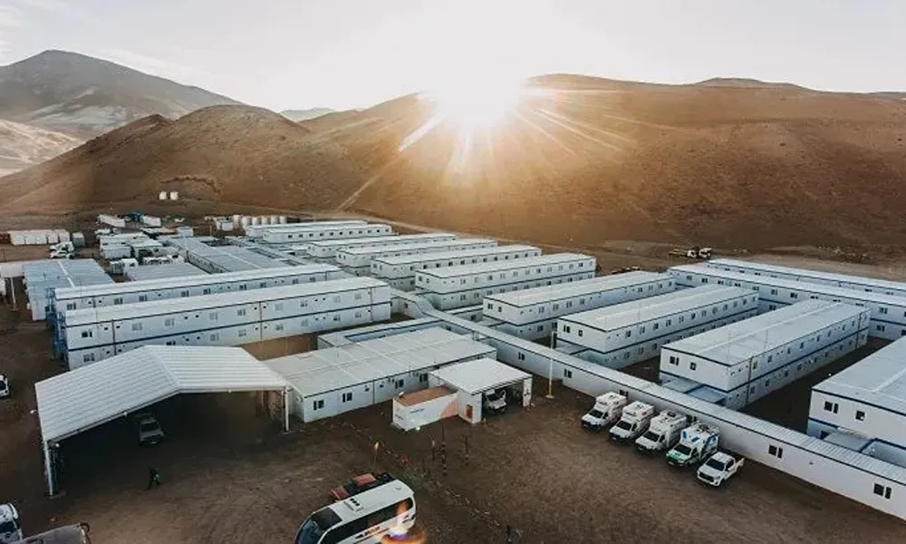 campamento vicuña, fotografia aerea