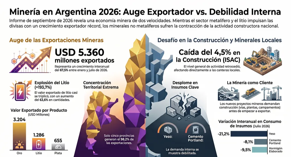 infografia sobre la mineria argentina el auge exportador y la debilidad interna