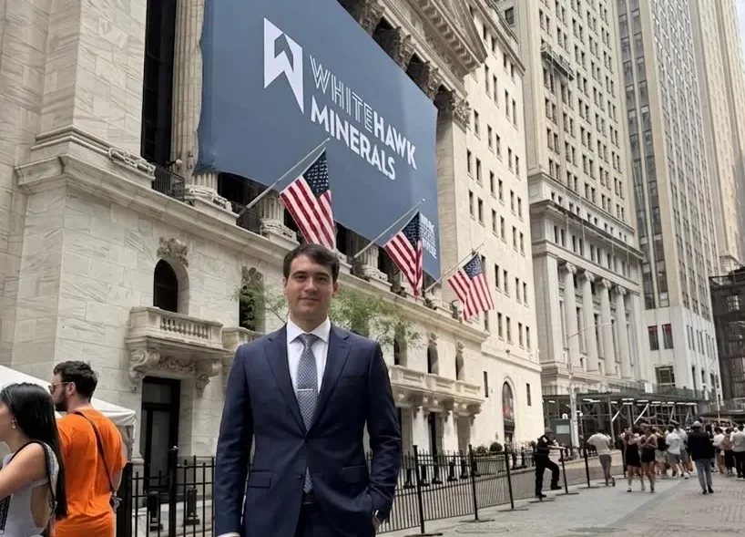 El contador Facundo Cereceda durante su visita corporativa a White Hawk Minerals en Estados Unidos