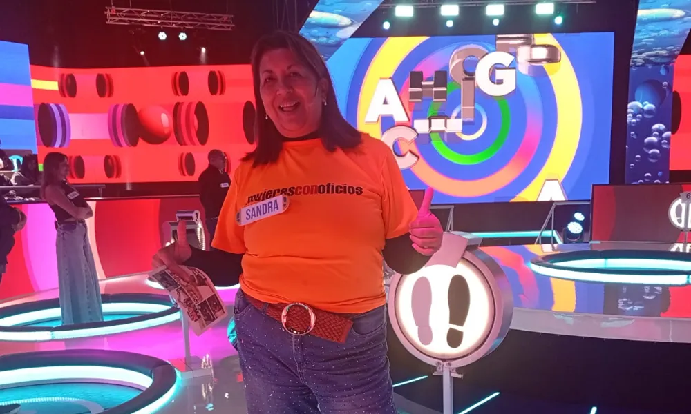 fotografia de sandra del valle Bulacio, fundadora de mujeres con oficio