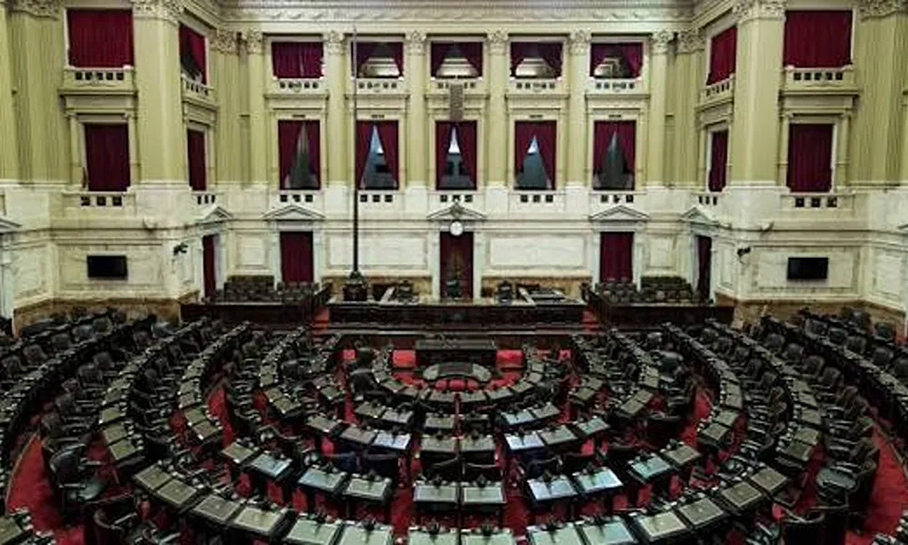 recinto de la camara de diputados de argentina