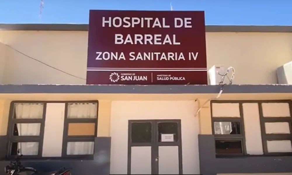 fachada del hospital de barreal