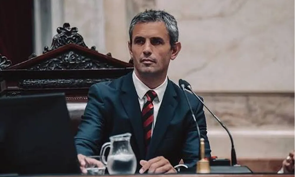 fotografia del presidente de la camara de diputados de la nacion argentina Martin menem