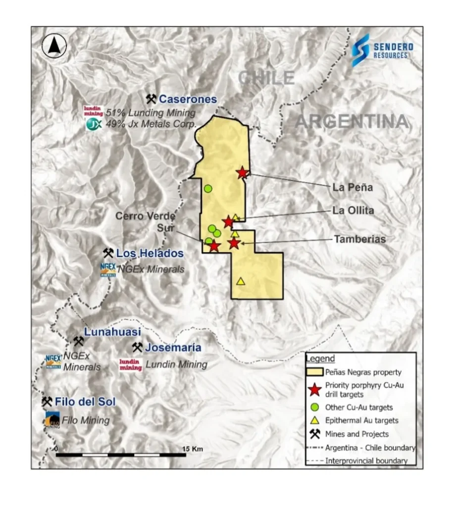 Mapa de Peñas Negras 
