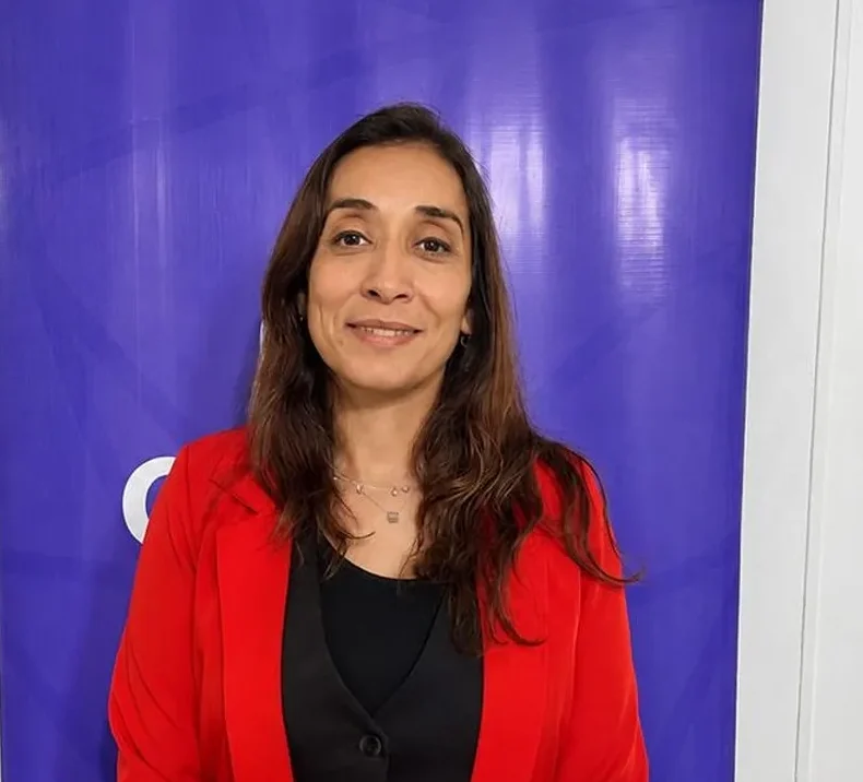 Romina Rosas, intendenta de Caucete, durante una entrevista sobre minería y desarrollo departamental.