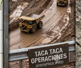 Operación minera en Taca Taca. imagen recreada.