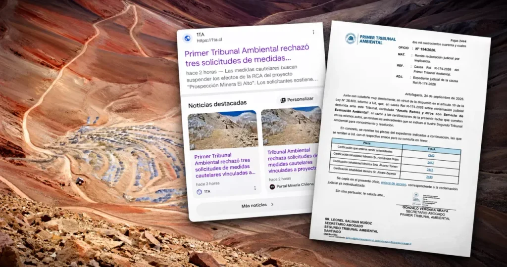 Escándalo judicial en Chile: ministros del tribunal ambiental se inhabilitan tras filtrarse un fallo inexistente sobre Pascua Lama 2.0
