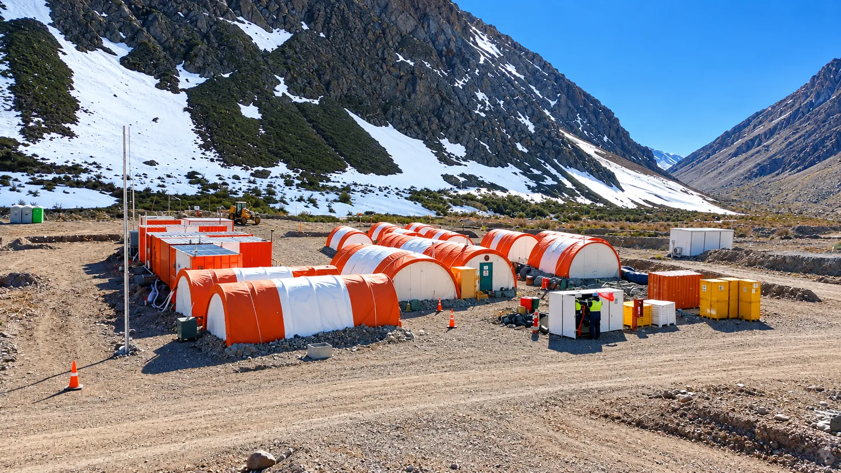 Los Azules reactiva el campamento Candadito y acelera obras clave de cara a la etapa de construcción