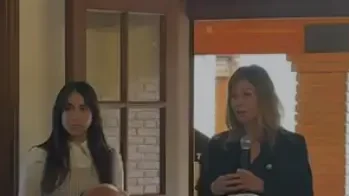  La Directora Ejecutiva de la Cámara Minera de San Juan, Sandra Barceló y Victoria Vedia